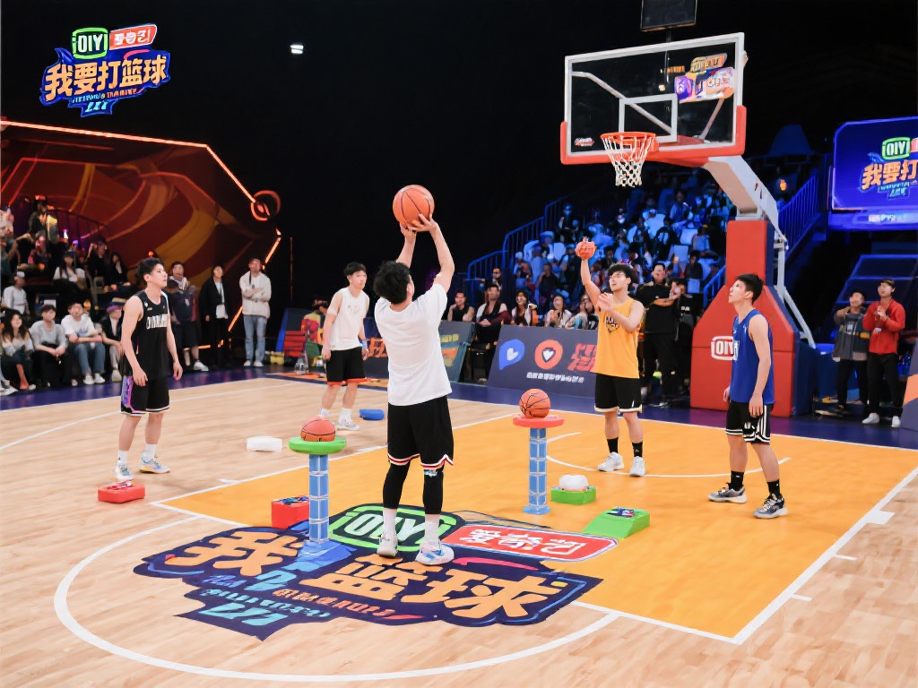 以爱奇艺自制综艺《我要打篮球》为例，这档节目将篮球
