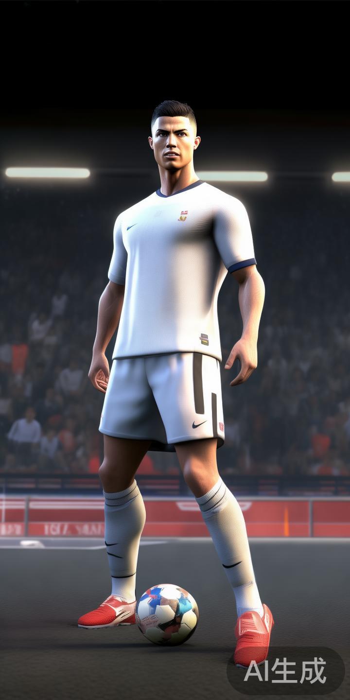 另一方面，游戏中的C罗形象也成为了商家推广的重要载